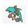 Dolphin w/ Anchor Postcard