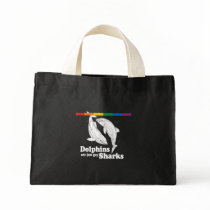 Dolphins are just gay sharks canvas bag