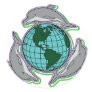Dolphins Circling Earth: "Earth Day is Every Day" Stickers