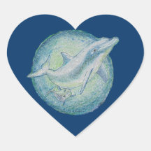 Dolphins 'Mother & Calf' Stickers
