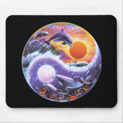 Dolphins Mouse Pad by CyberGenie