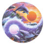 Dolphins Round Stickers