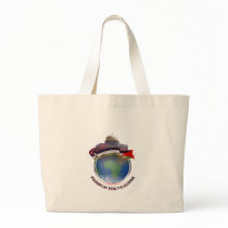 Dome of the rock, the world, Palestine flag Canvas Bags