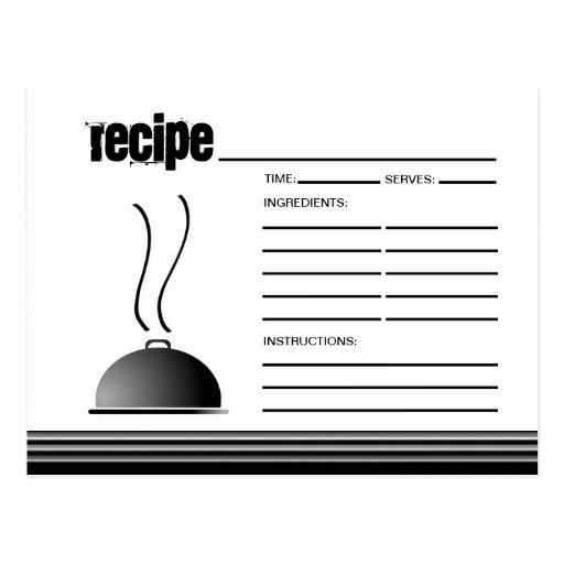 Domed Serving Platter Recipe Card Post Cards
