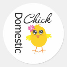 Domestic Chick Sticker
