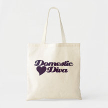 Domestic Diva Canvas Bags