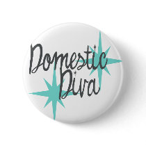 Domestic Diva Hottie retro flair Pins