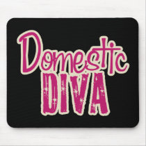 Domestic Diva Vintage Chic Mouse Pads