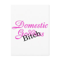 Domestic Goddess Bitch Post Cards