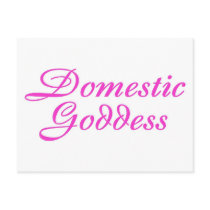 Domestic Goddess Pink Post Card