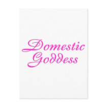 Domestic Goddess Pink Post Card