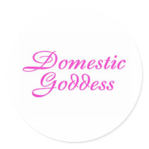 Domestic Goddess Pink Stickers