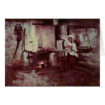 Domestic Stove In Rucar By Grigorescu Nicolae Cards