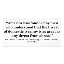 Domestic Tryanny is as Great as Any From Abroad Picture Card