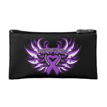 Domestic Violence Awareness Heart Wings Cosmetics Bags