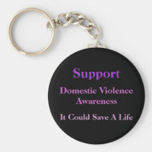 Domestic Violence Awareness Keychain
