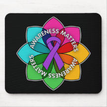 Domestic Violence Awareness Matters Petals Mousepads