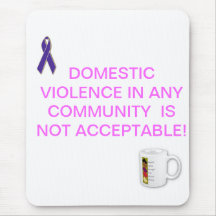 DOMESTIC VIOLENCE AWARENESS MOUSE PAD