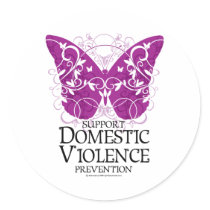 Domestic Violence Butterfly Sticker