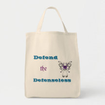Domestic Violence Grocery Tote Bag