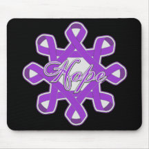 Domestic Violence Hope Unity Ribbons Mousepads