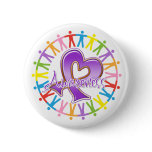 Domestic Violence Unite in Awareness Pinback Buttons