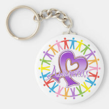 Domestic Violence Unite in Awareness Keychain