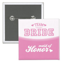 Domestique de jeune mariée d'équipe de bouton d'ho badge avec épingle
