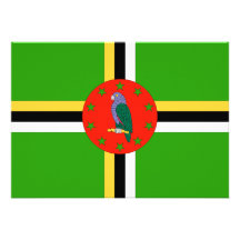 Dominica Flag Custom Invitations