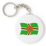 Dominica Flag Keychain