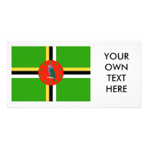 Dominica Flag Picture Card