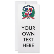 Dominican Republic Coat of Arms Rack Card Template