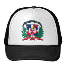 dominican republic emblem mesh hats