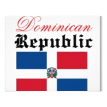 Dominican Republic Flag Gear Invitations