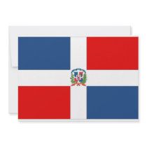 Dominican Republic Flag Custom Invitations