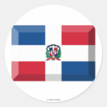 Dominican Republic Flag Jewel Sticker