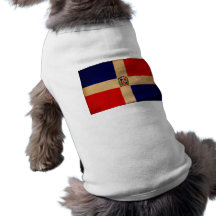 Dominican Republic Flag Pet Tshirt