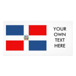 Dominican Republic Flag Photo Card Template