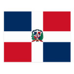 Dominican Republic Flag Postcard