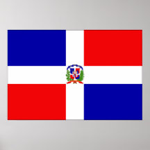 Dominican Republic Flag Poster