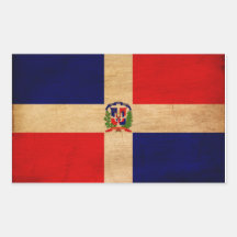 Dominican Republic Flag Stickers