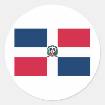 Dominican Republic Round Sticker