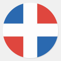 Dominican Republic Round Stickers