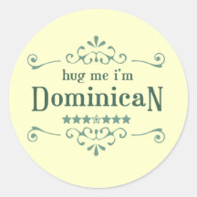 Dominican Round Sticker