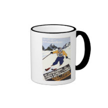 Dominion Ski Championship Poster Mugs