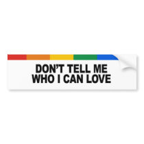 Don't tell me who I can love