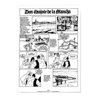 DON QUIJOTE DE LA MANCHA - CÓMIC-Página 01 Print by QUIXOTEdotTV