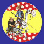 DON QUIJOTE & SANCHO & Flamenco-Spanish Flag stickers