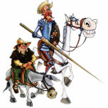 DON QUIJOTE & SANCHO -Keychain Sculpture. photo sculptures