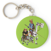 DON QUIJOTE, SANCHO,...- Llavero-Cervantes Keychain